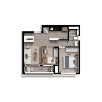 Apartamento, 2 quartos, 49 m² - Foto 4