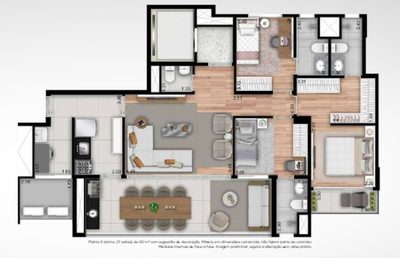 Apartamento, 3 quartos, 112 m² - Foto 3