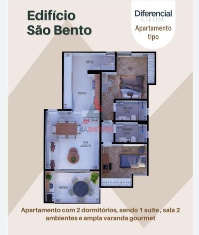 Apartamento, 2 quartos, 80 m² - Foto 4