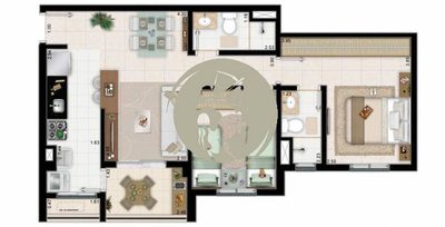 Apartamento, 2 quartos, 62 m² - Foto 1