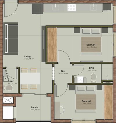 Apartamento, 2 quartos, 64 m² - Foto 5