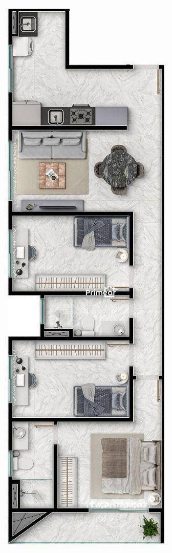 Apartamento, 3 quartos, 80 m² - Foto 2
