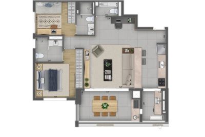 Apartamento, 2 quartos, 86 m² - Foto 3