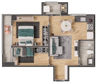 Apartamento, 3 quartos, 76 m² - Foto 4