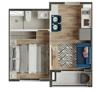 Apartamento, 1 quarto, 24 m² - Foto 5