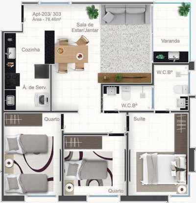 Apartamento, 2 quartos, 51 m² - Foto 4