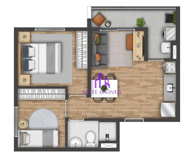 Apartamento, 2 quartos, 77 m² - Foto 1