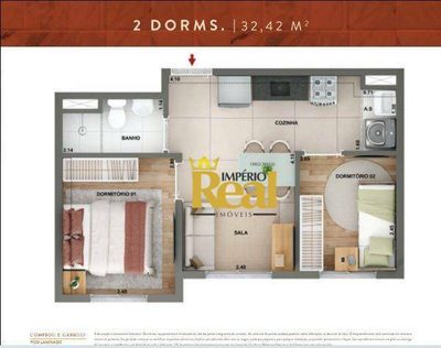 Apartamento, 2 quartos, 37 m² - Foto 3