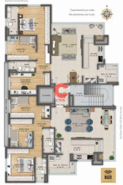 Apartamento, 3 quartos, 109 m² - Foto 2