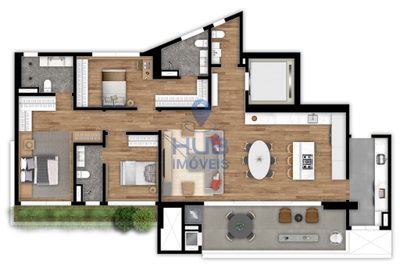 Apartamento, 4 quartos, 282 m² - Foto 3