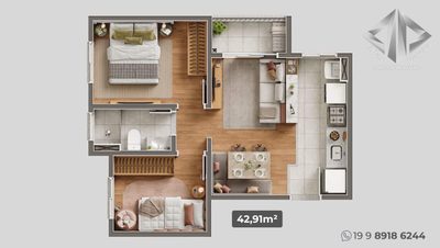 Apartamento, 2 quartos - Foto 5
