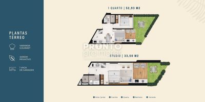 Apartamento, 1 quarto, 33 m² - Foto 1