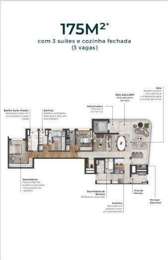 Apartamento, 3 quartos, 175 m² - Foto 2