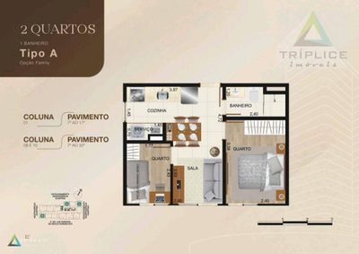 Apartamento, 2 quartos, 33 m² - Foto 2