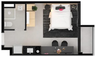 Apartamento, 1 quarto, 24 m² - Foto 5