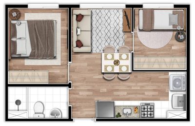 Apartamento, 2 quartos, 34 m² - Foto 5