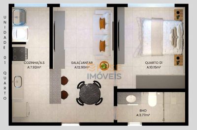 Apartamento, 1 quarto, 39 m² - Foto 5