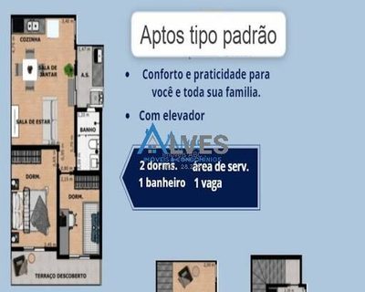 Apartamento, 2 quartos, 40 m² - Foto 3