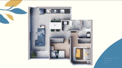 Apartamento, 2 quartos, 68 m² - Foto 1