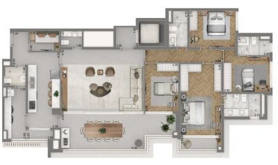 Apartamento, 4 quartos, 155 m² - Foto 4