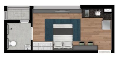 Apartamento, 1 quarto, 26 m² - Foto 5
