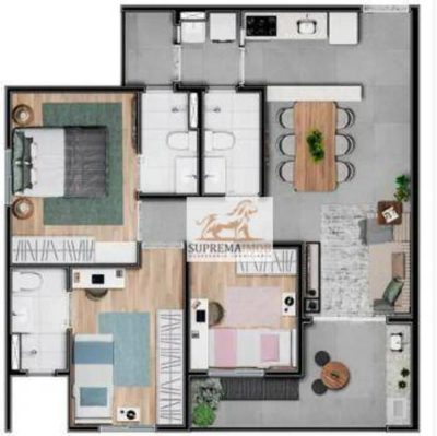 Apartamento, 3 quartos, 75 m² - Foto 4