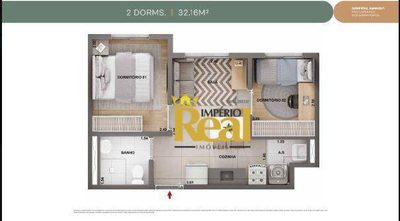 Apartamento, 2 quartos, 37 m² - Foto 3