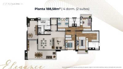 Apartamento, 4 quartos, 188 m² - Foto 2