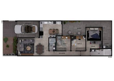 Casa de Condomínio, 3 quartos - Foto 2