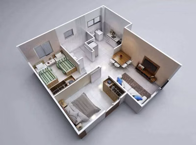 Apartamento, 2 quartos, 45 m² - Foto 3