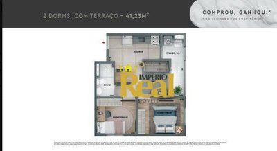 Apartamento, 2 quartos, 37 m² - Foto 2