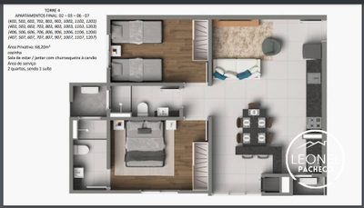 Apartamento, 2 quartos - Foto 5