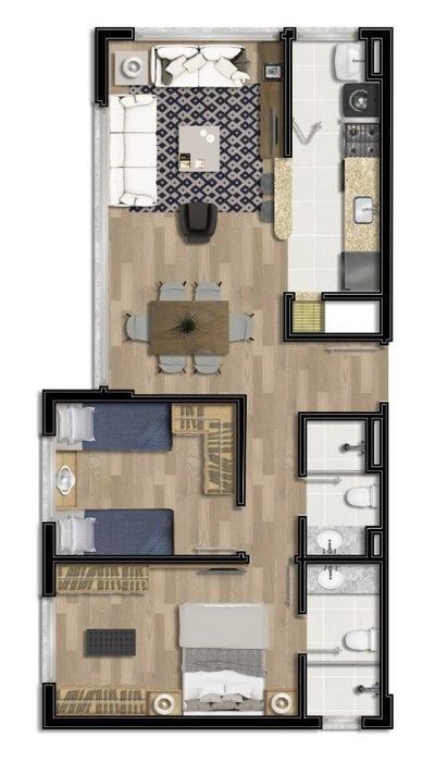 Apartamento, 2 quartos, 60 m² - Foto 4