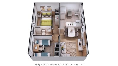 Apartamento, 2 quartos, 39 m² - Foto 2
