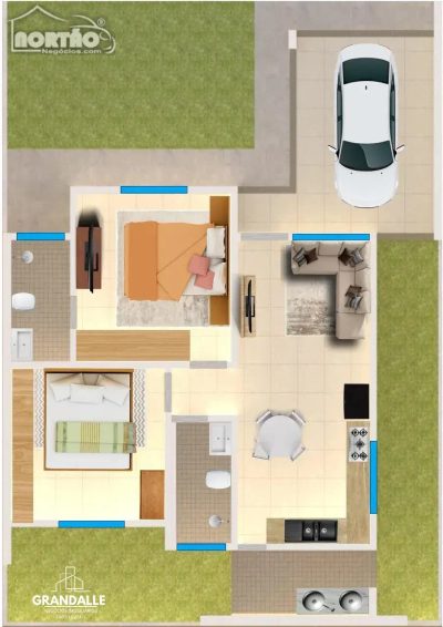 Casa, 2 quartos, 82 m² - Foto 3