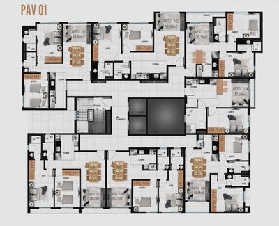 Apartamento, 2 quartos, 37 m² - Foto 2