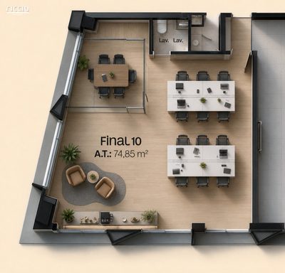 Sala-Conjunto, 74 m² - Foto 3