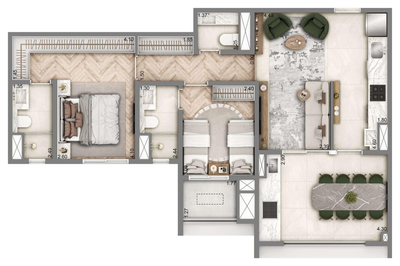 Apartamento, 3 quartos, 128 m² - Foto 5