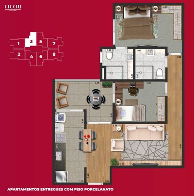 Apartamento, 2 quartos, 65 m² - Foto 5