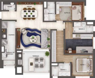 Apartamento, 3 quartos, 120 m² - Foto 5