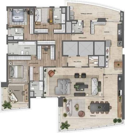 Apartamento, 5 quartos, 281 m² - Foto 5