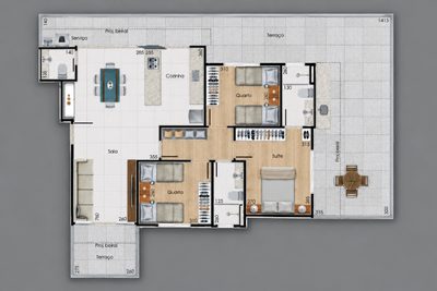 Apartamento, 3 quartos, 143 m² - Foto 3
