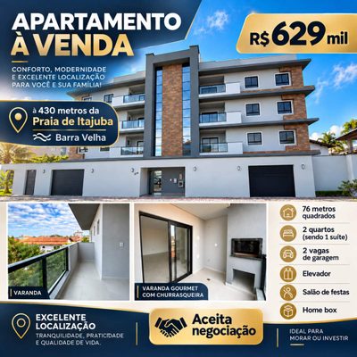 Apartamento, 2 quartos, 76 m² - Foto 1