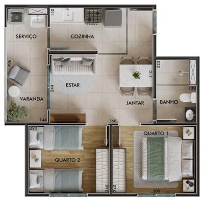 Apartamento, 2 quartos, 49 m² - Foto 5