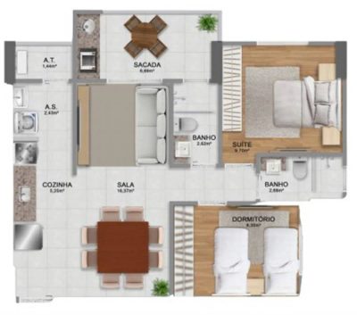 Apartamento, 2 quartos, 64 m² - Foto 4