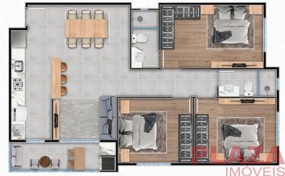 Flat/Apart Hotel, 3 quartos, 85 m² - Foto 2