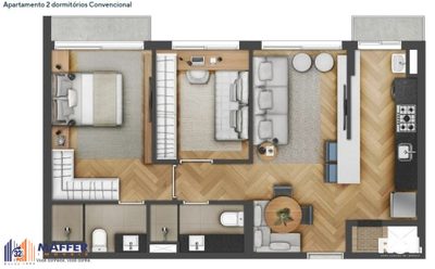 Apartamento, 1 quarto, 28 m² - Foto 4
