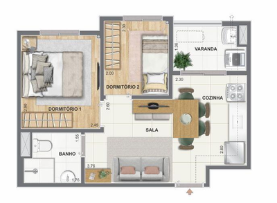 Apartamento, 1 quarto - Foto 4