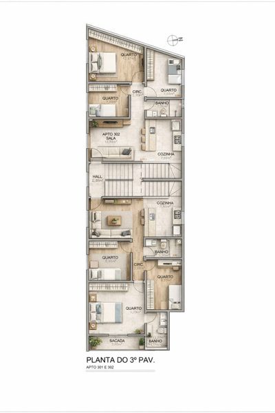 Apartamento, 3 quartos, 77 m² - Foto 5