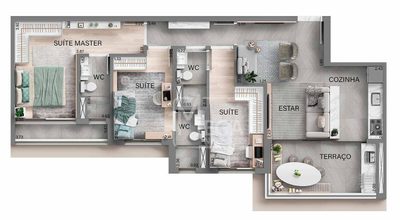 Apartamento, 3 quartos, 90 m² - Foto 2